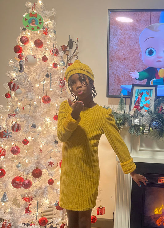 Mustard Holiday Dress